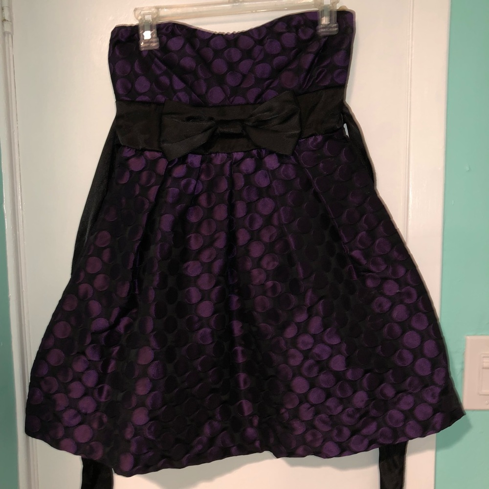 Purple mini dress
